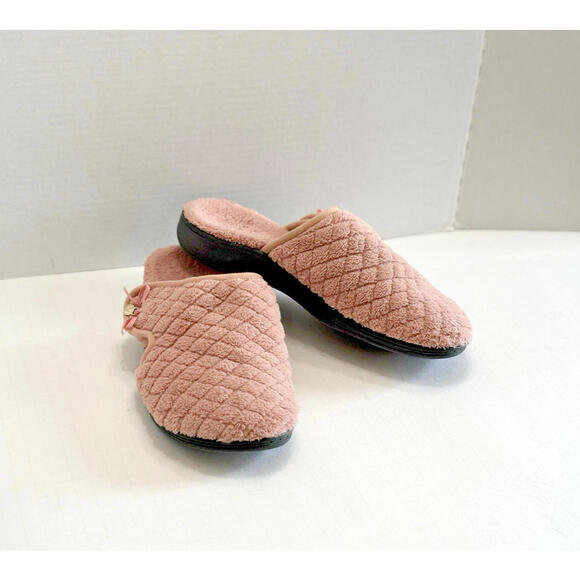 Vionic Adilyn 671 Womens Rose Quilted Orthotic Support Slippers Comfy Mules Sz 8 - Picture 7 of 13